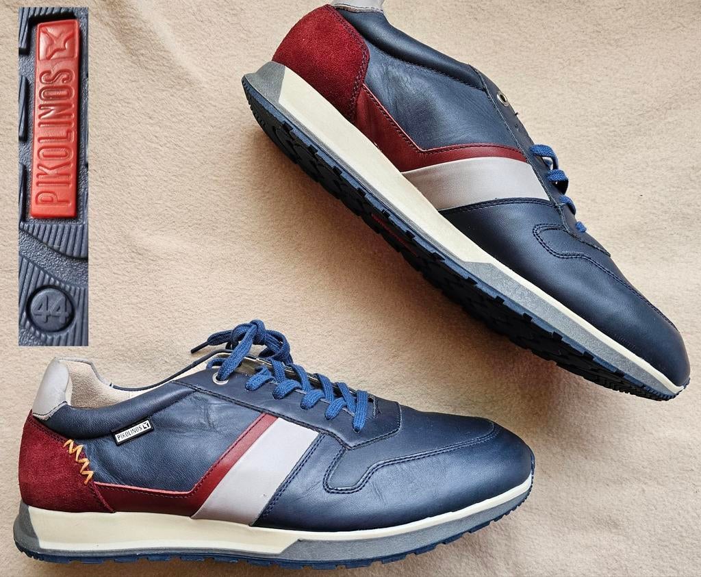 PIKOLINOS donkerblauwe leren veterschoenen maat 44 zgan, Blauw, PIKOLINOS, Ophalen of Verzenden, Zo goed als nieuw