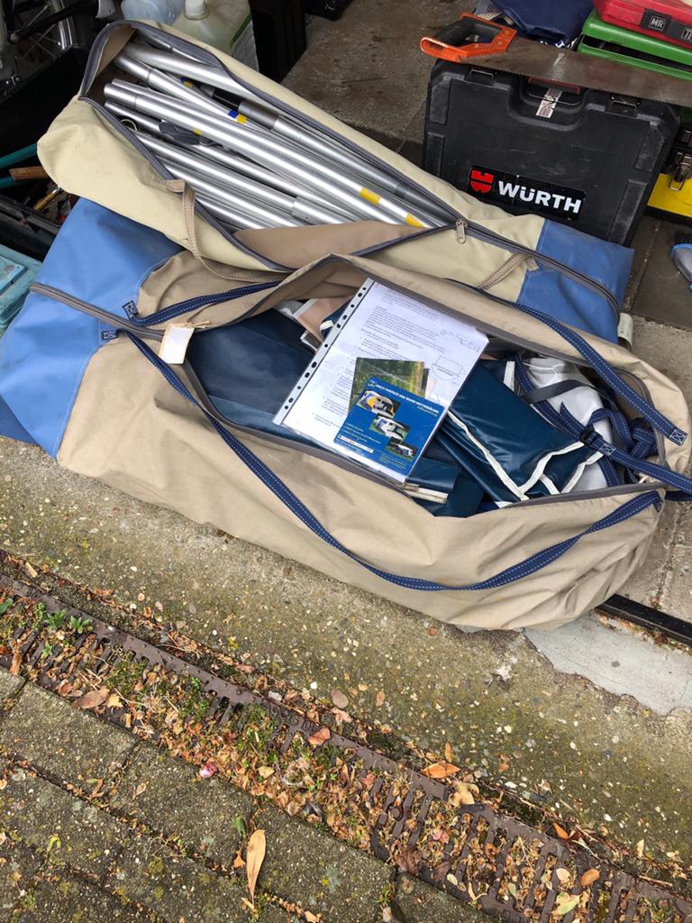 Zeer mooie en nette Unico Verona luifel/buitentent, Caravans en Kamperen, Ophalen, Gebruikt