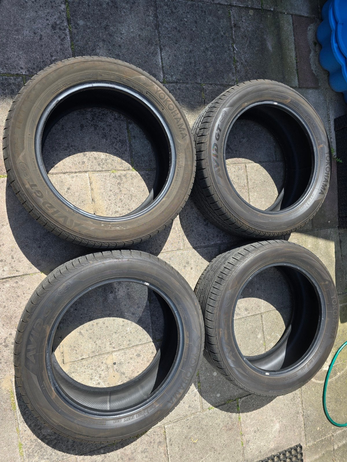 4x Zomerbanden Yokohama Advan Sport V105 235/55 R19 101V, Auto-onderdelen, 235 mm, Band(en), Zomerbanden, Ophalen