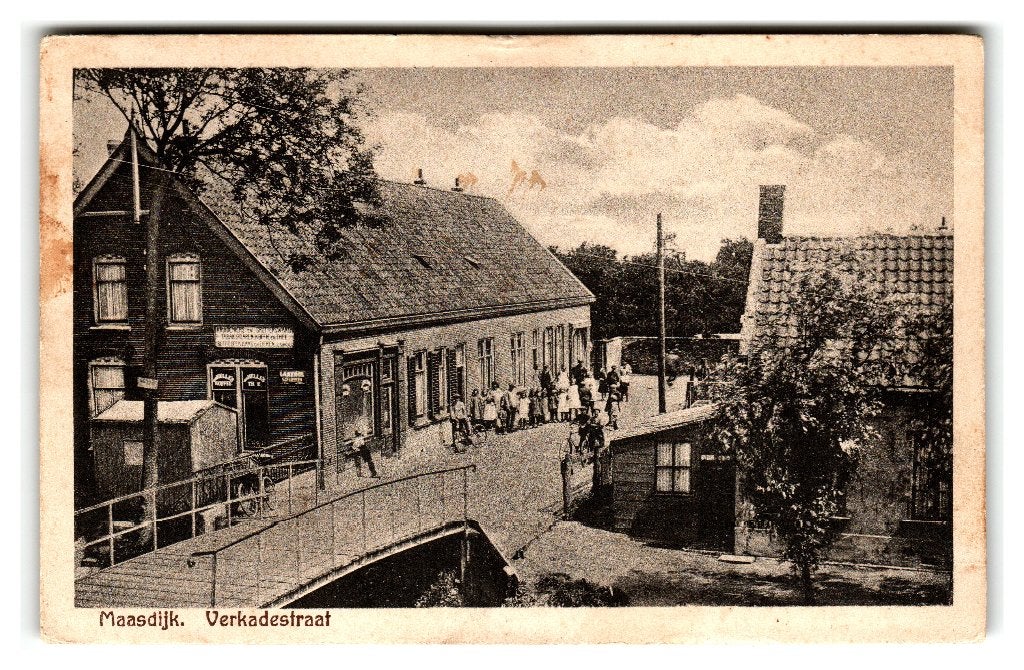 Maasdijk, Verkadestraat, Verzenden, 1940 tot 1960, Gelopen, Zuid-Holland