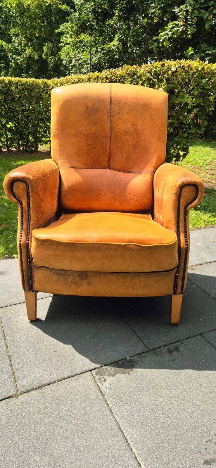 Schapenleren fauteuil, Ophalen of Verzenden