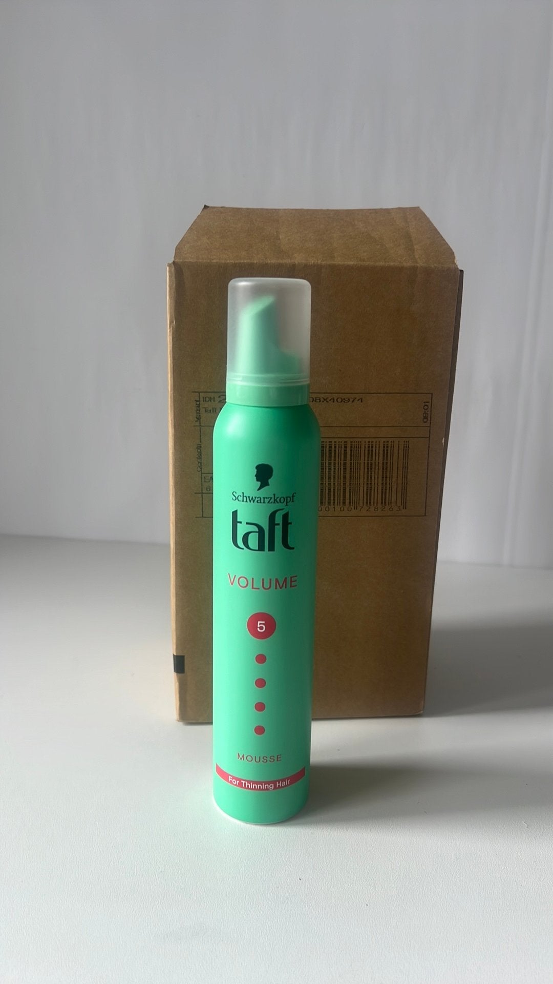 Taft Volume 5 mousse 6x, Ophalen of Verzenden, Nieuw, Gel, Wax, Haarlak of Mousse