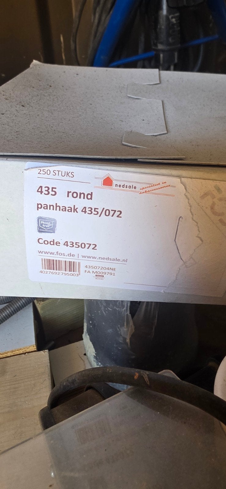 Panhaken 435/072 - 250 stuks per doos, Steen of Klei, Zwart, Nieuw, Ophalen of Verzenden