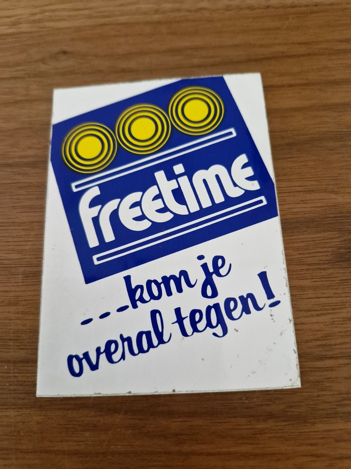 8570 Vintage Freetime Sticker - Kom je overal tegen!, Ophalen of Verzenden