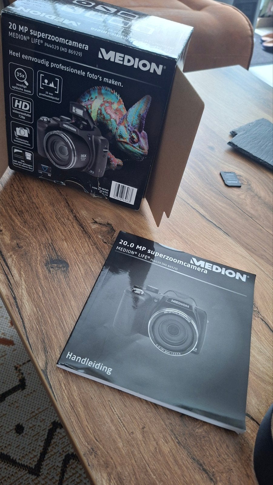 Medion Life P44029 Superzoom Camera - 20 MP, 35x Zoom, Audio, Tv en Foto, Fotocamera's Digitaal, Beeldstabilisatie, Ophalen of Verzenden