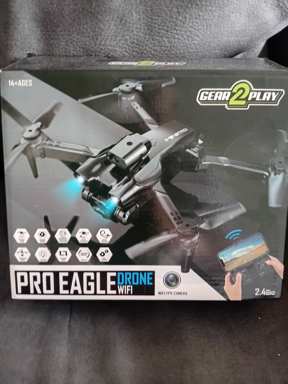 Gear2Play Pro Eagle Drone met WiFi FPV Camera, Ophalen, Basiskwaliteit, Overige merken, Bediening via smartphone