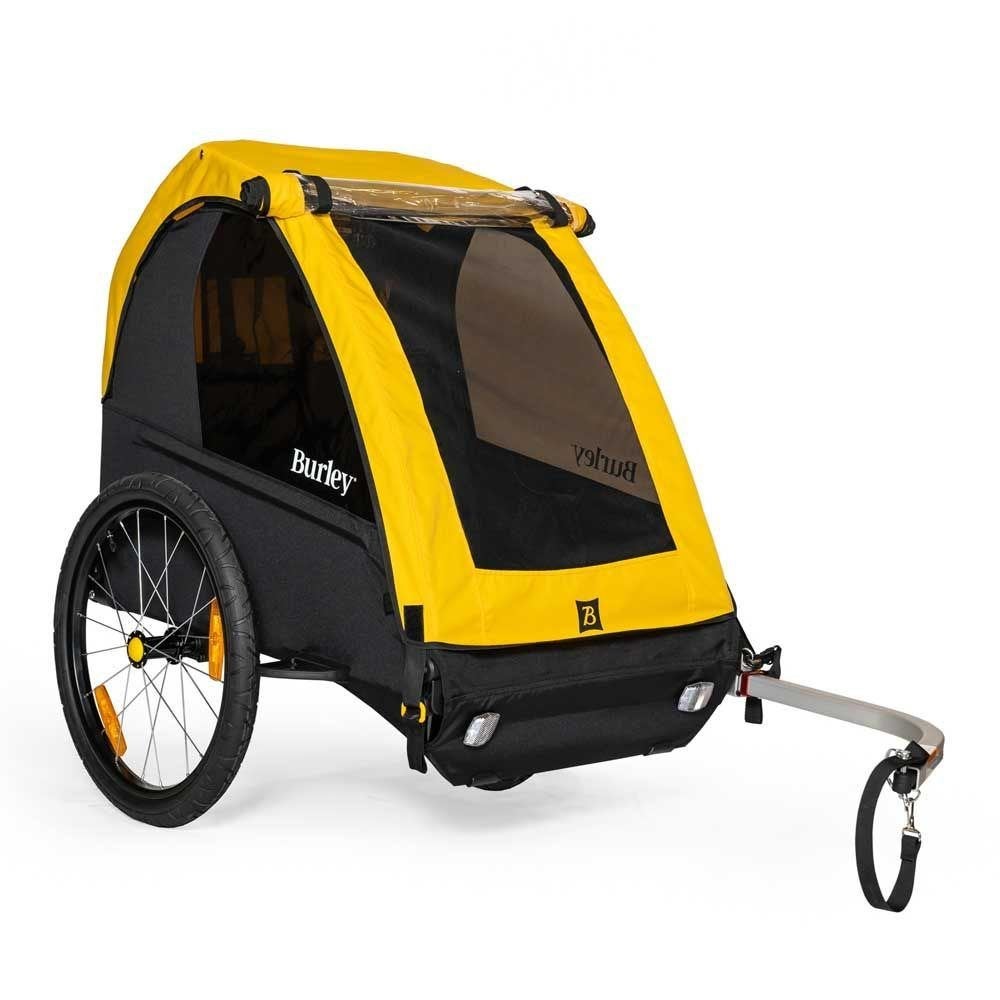 Fietskar Burley Bee Double 2 Kind Yellow/Black MY23, Ophalen, Nieuw, Kinderkar, Burley