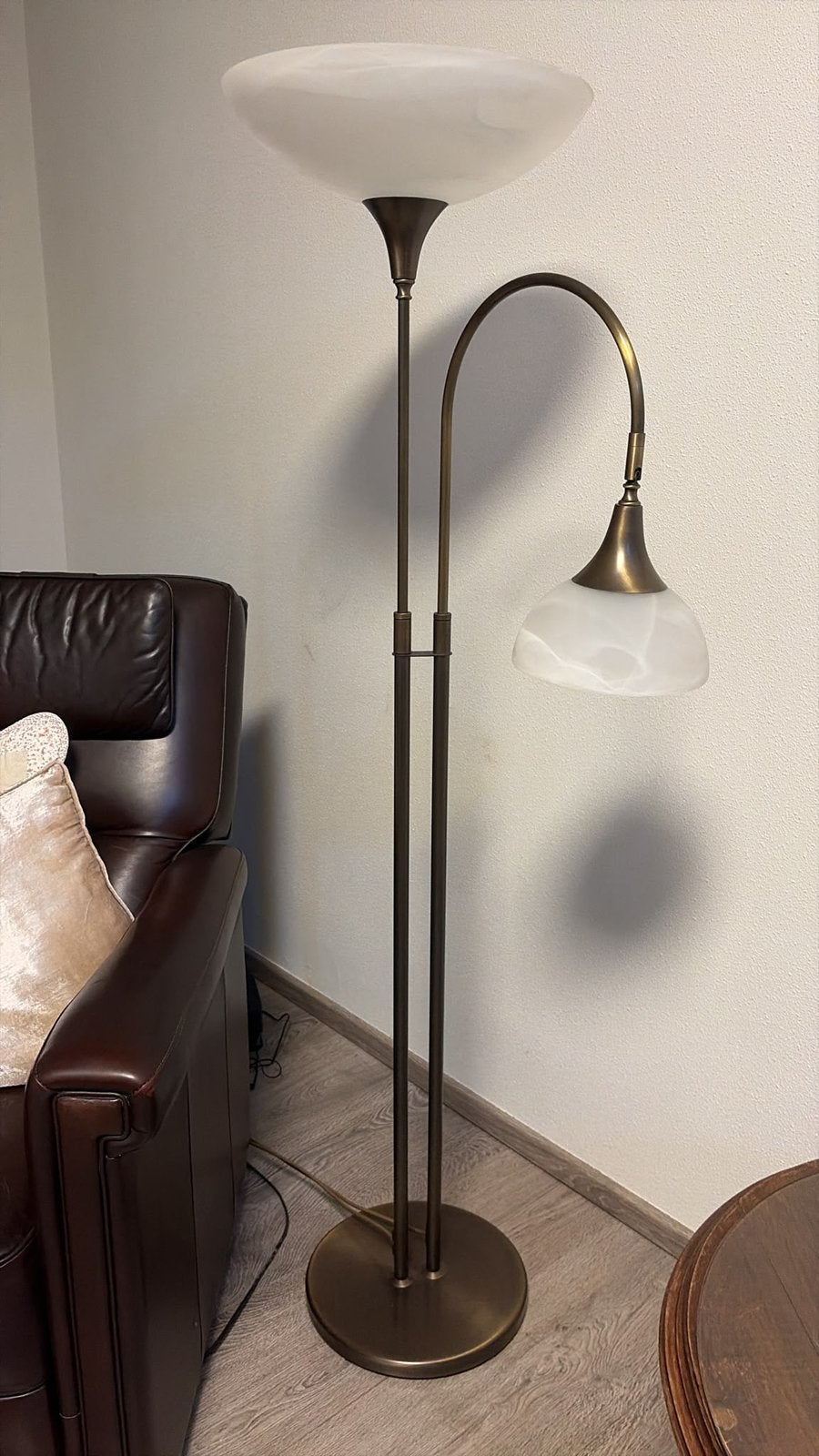 Staande schemerlamp, Huis en Inrichting, Lampen | Vloerlampen, Ophalen, Zo goed als nieuw, 150 tot 200 cm