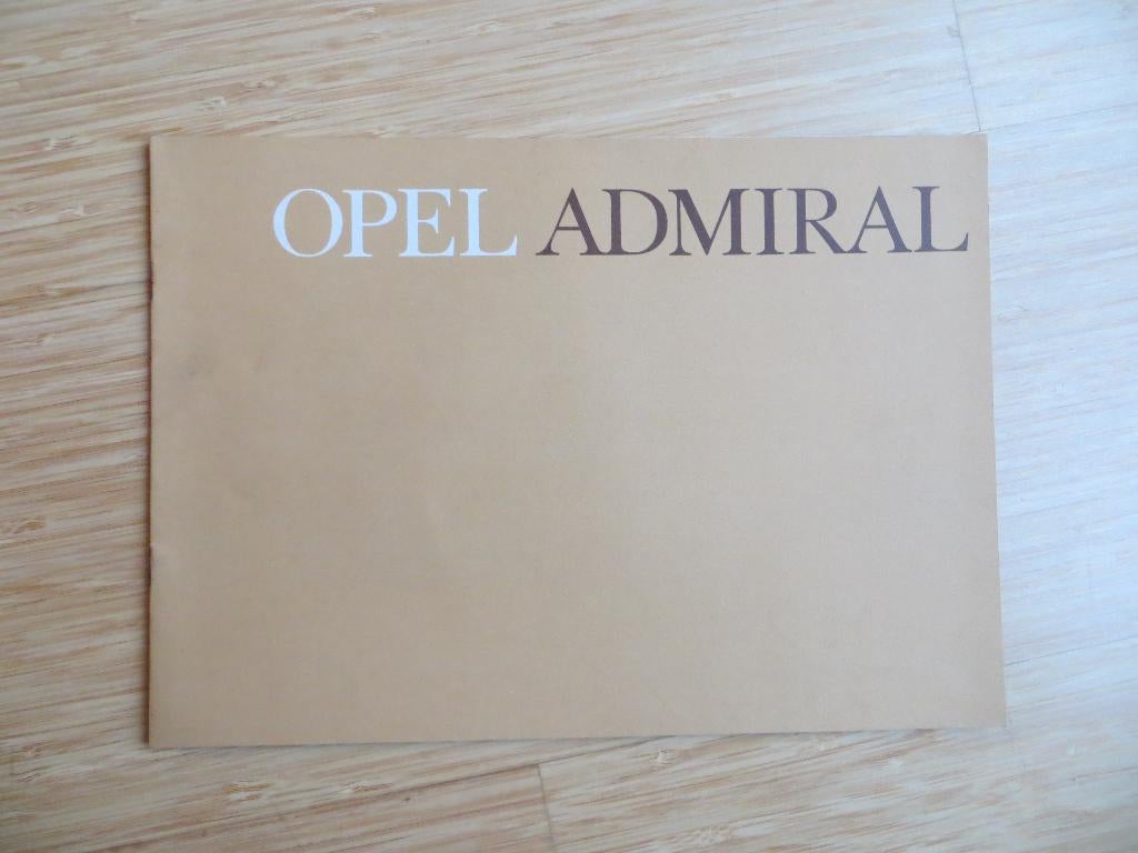 Folder Opel Admiral 1964, als nieuw!, Opel, Zo goed als nieuw, Opel, Ophalen of Verzenden