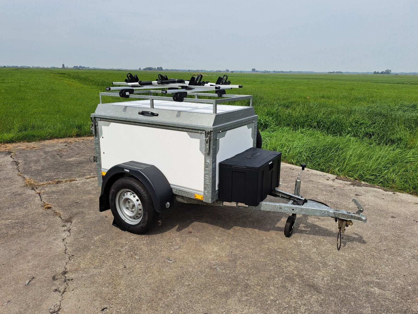 Bagagewagen/aanhanger Twinstrailers, Ophalen