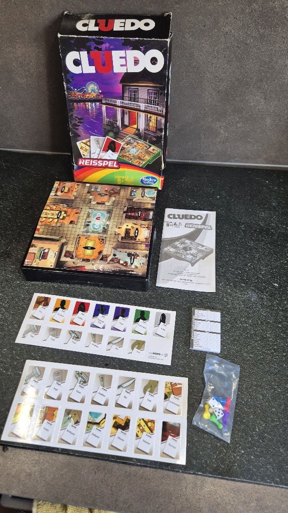 Cluedo reisspel, bordspel, Hasbro, inhoud nieuw. 6B15, Hobby en Vrije tijd, Gezelschapsspellen | Bordspellen, Tweedehands verkoop