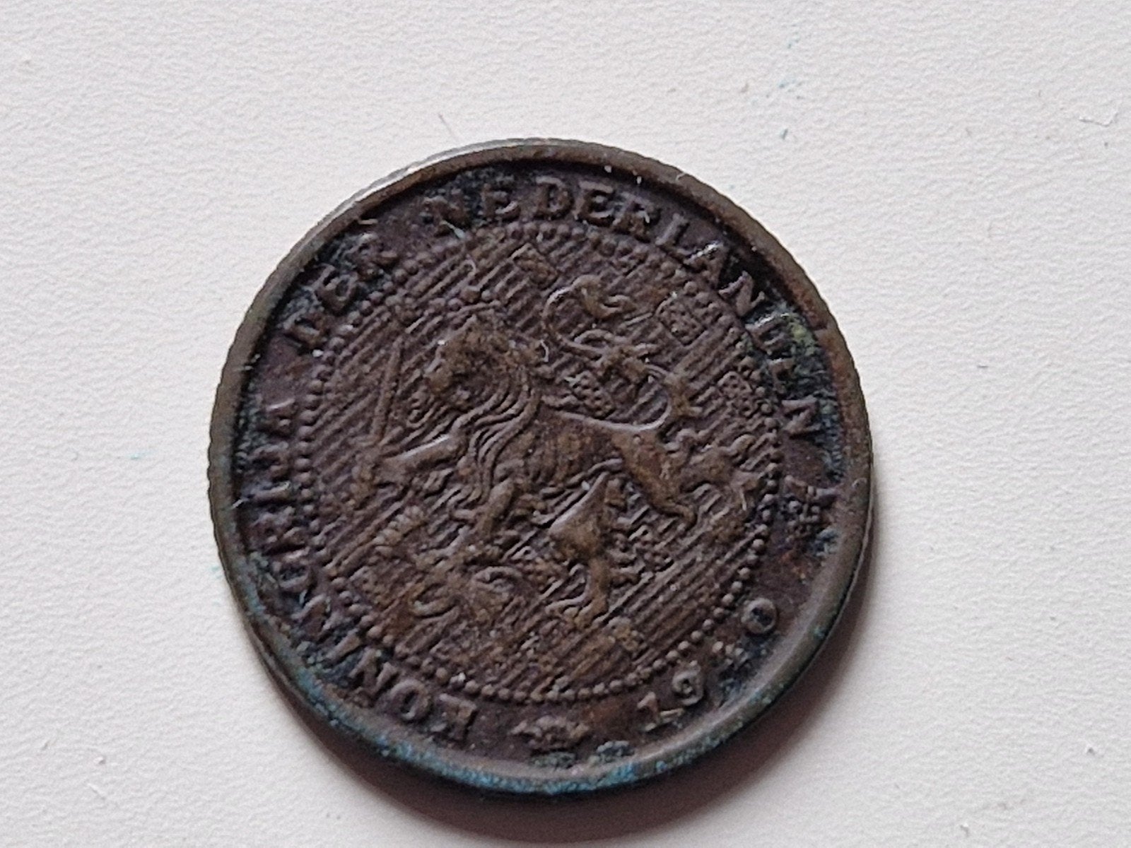1/2 cent Nederland 1940, Verzenden, Koningin Wilhelmina, Overige waardes, Losse munt