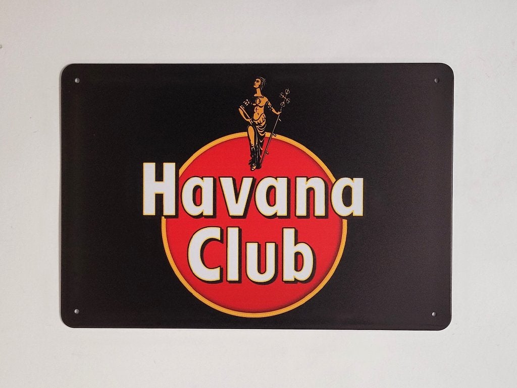 Havana Club logo reclamebord van metaal wandbord decoratie, Verzamelen, Reclamebord, Info@deconoord.nl, Deco Noord, Nieuw