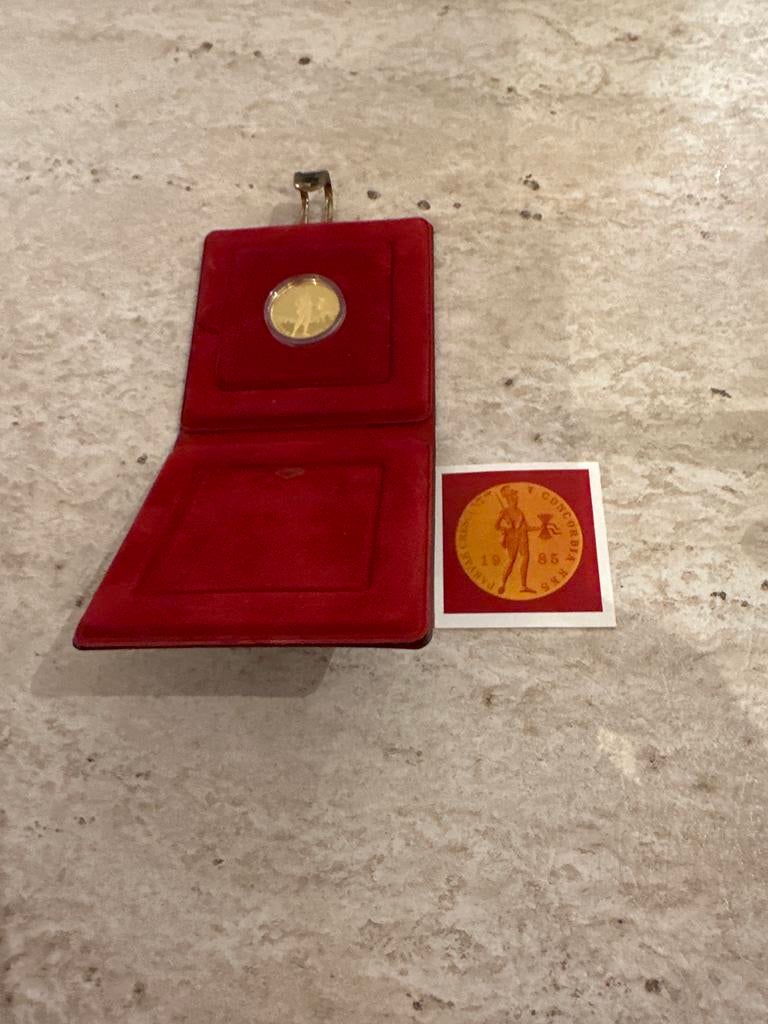 Gouden Dukaat 1986 in rode cassette, Koningin Beatrix, Losse munt, Goud, Overige waardes