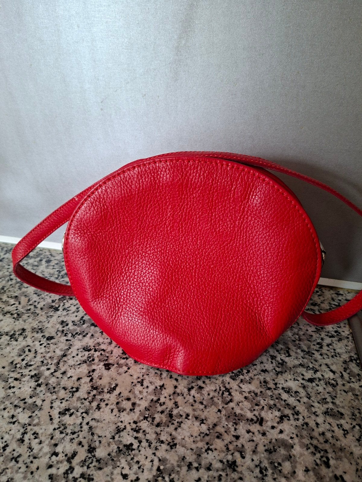 Genuine leather Borse in Pelle, Ophalen of Verzenden, Zo goed als nieuw, Rood, Schoudertasje