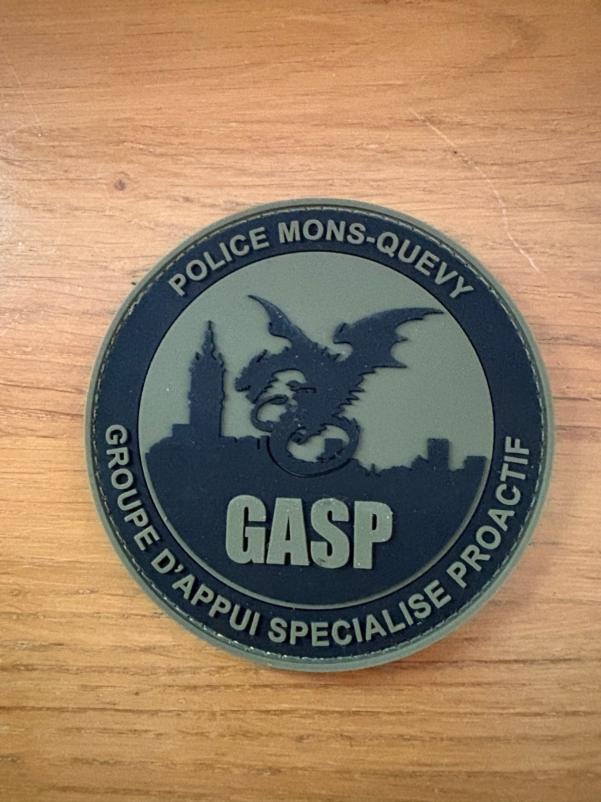 Patch Police Mons-Quevy GASP - Tactische Badge, Ophalen of Verzenden, Amerika, Embleem of Badge