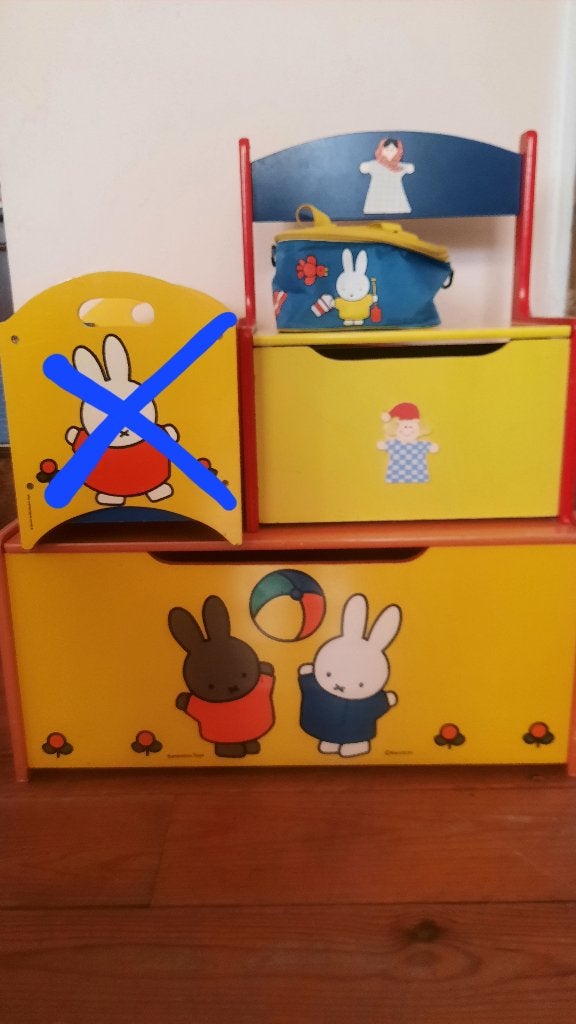 Nijntje bak, speelgoedkist, koeltasje en ander speelgoedbank, Ophalen, Zo goed als nieuw