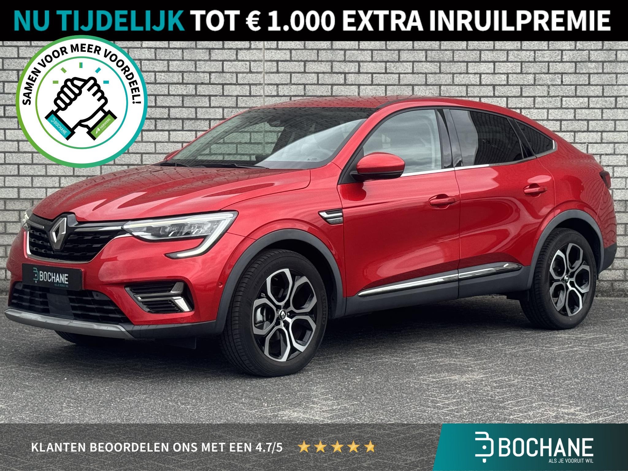 Renault Arkana 1.6 E-Tech hybrid 145 Techno | Stoel + Stuurv