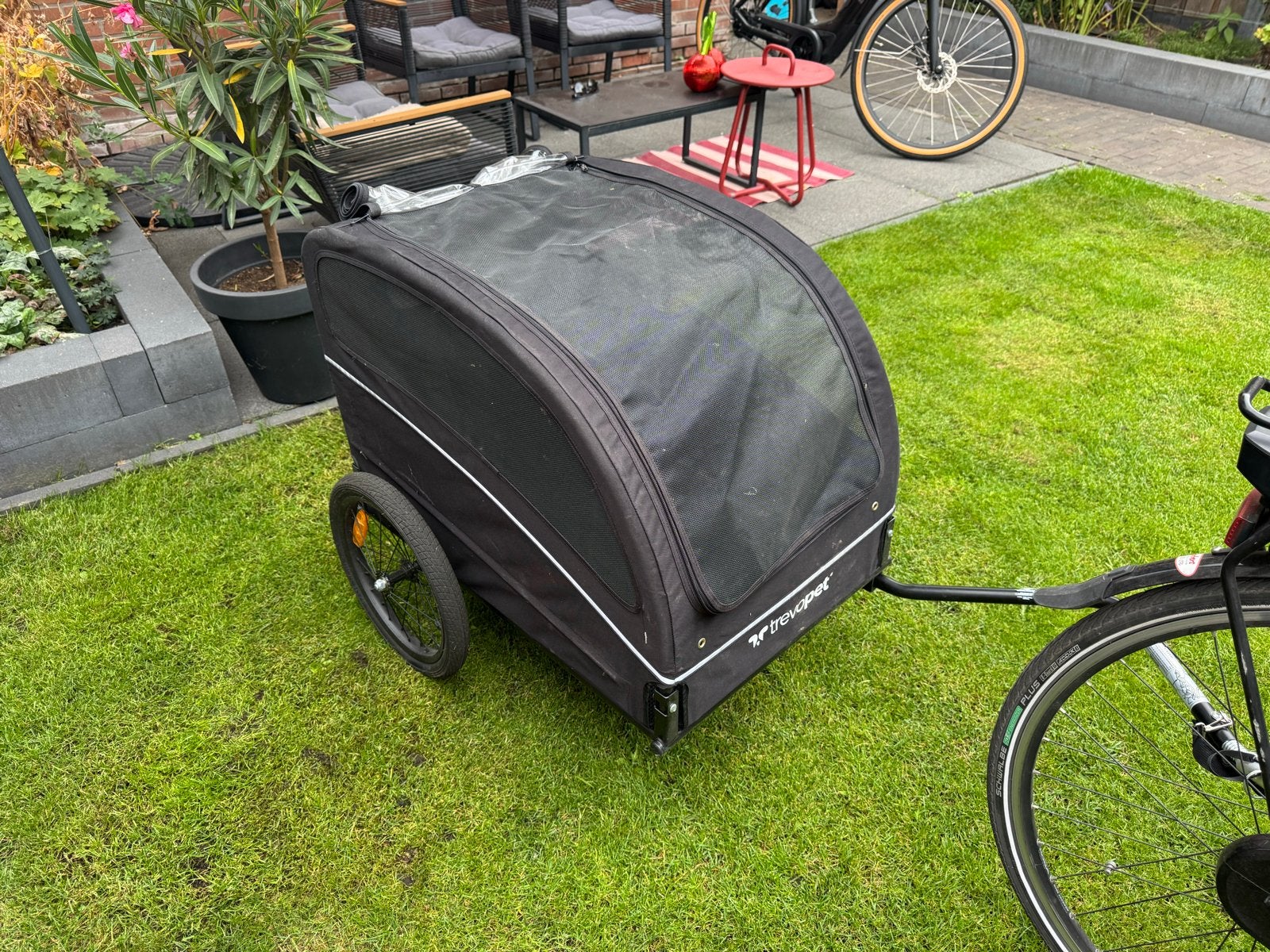 Hondenfietskar - Zo goed als nieuw, Fietsen en Brommers, Fietsaccessoires | Aanhangers en Karren, Ophalen, Opvouwbaar, 20 tot 40 kg