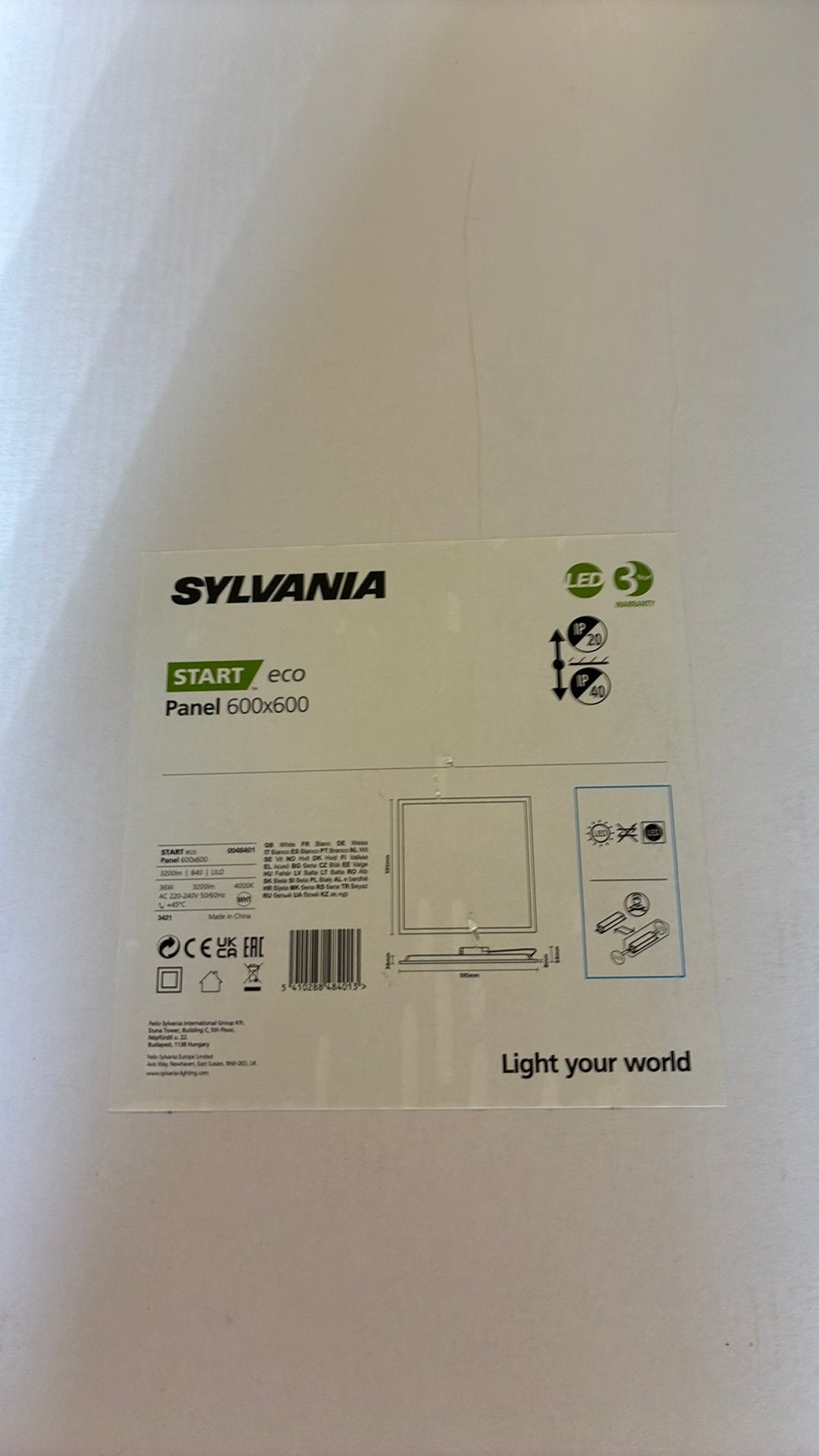 led paneel sylvania, Ophalen of Verzenden, Zo goed als nieuw, Overige typen