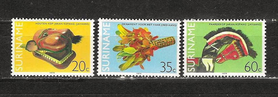 Suriname 180-182 postfris, Ophalen of Verzenden, Postfris
