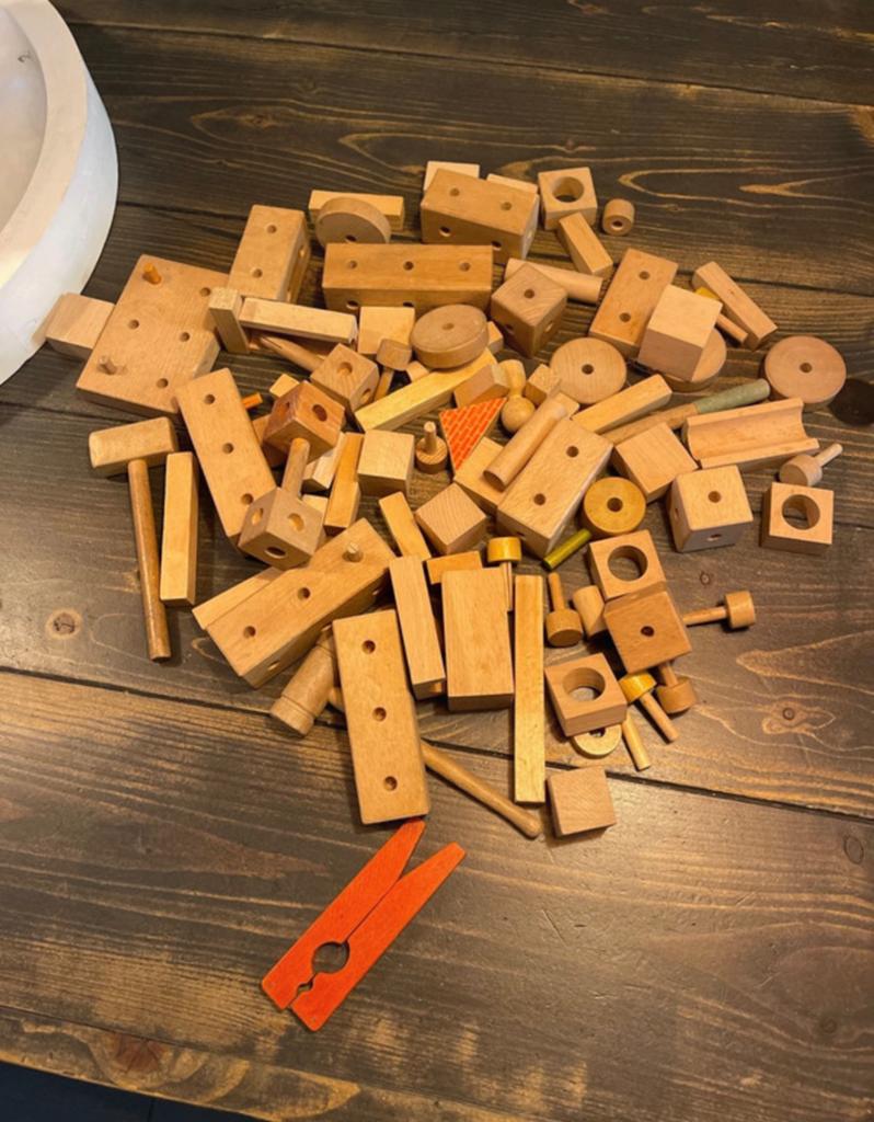 Vintage houten speelgoed, Kinderen en Baby's, Speelgoed | Houten speelgoed, Ophalen of Verzenden, Gebruikt