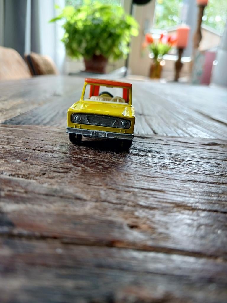 Gele Speelgoedauto - Veldwagen (Matchbox 1969), Ophalen of Verzenden, Gebruikt, Auto, Matchbox