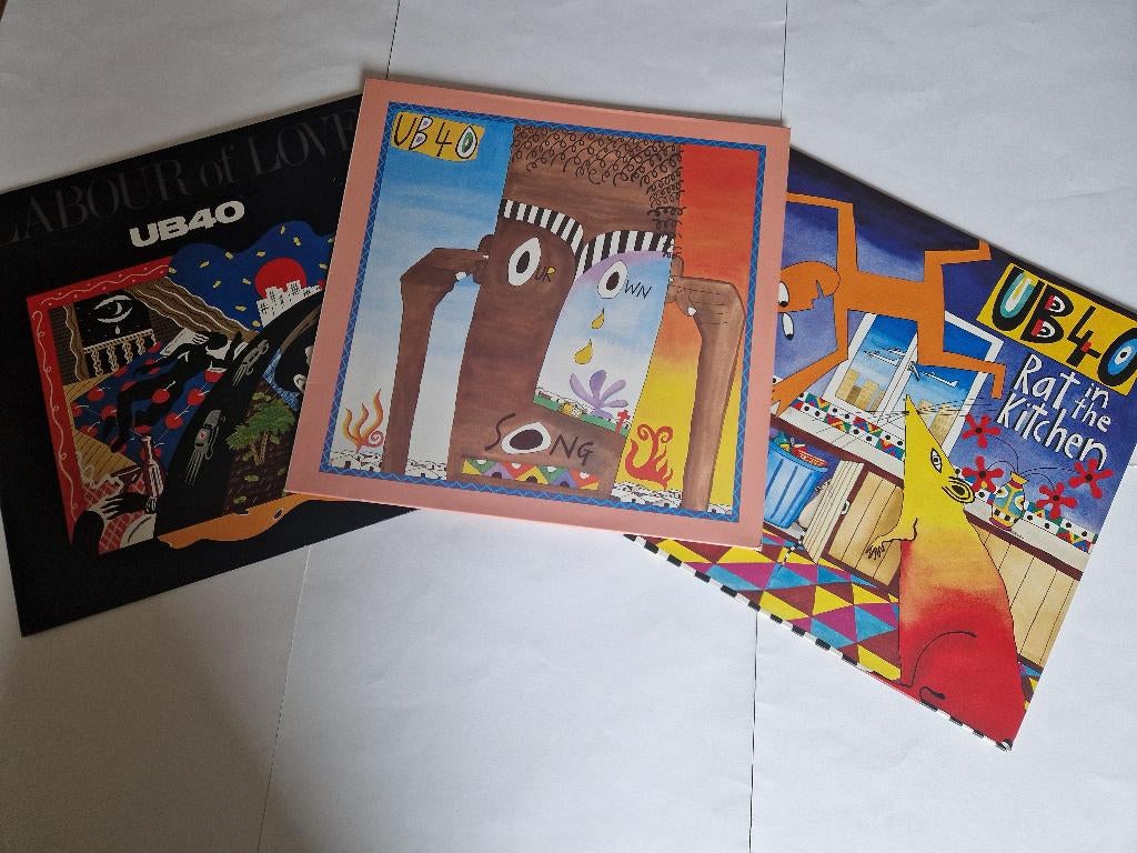 UB40  3 x  LP, Cd's en Dvd's, Vinyl | Pop, Verzenden, Overige formaten, 1980 - 1989, Zo goed als nieuw