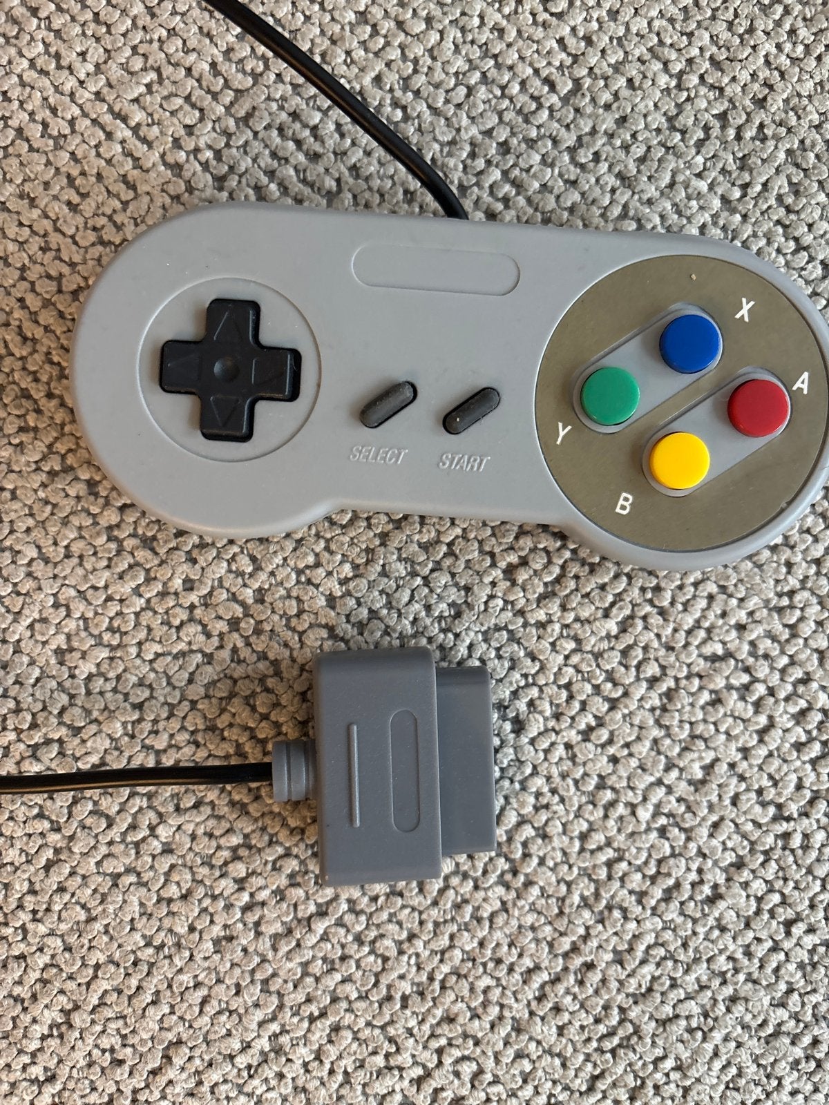 Super Nintendo Controller (SNES) - Grijs, Ophalen of Verzenden, Gebruikt, Met 1 controller
