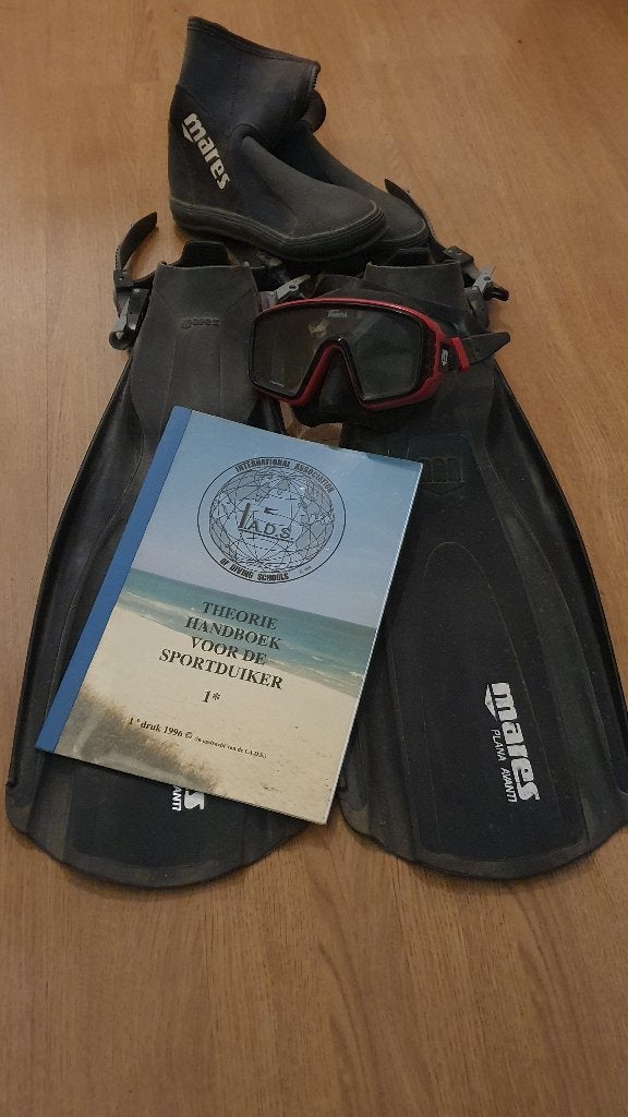 duikuitrusting, Ophalen, Zo goed als nieuw, Snorkelset