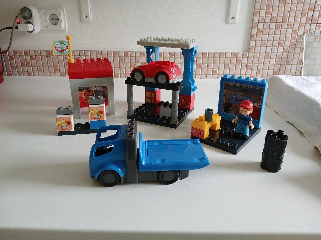 Mega Bloks garage met auto's, Ophalen, Zo goed als nieuw, Megabloks