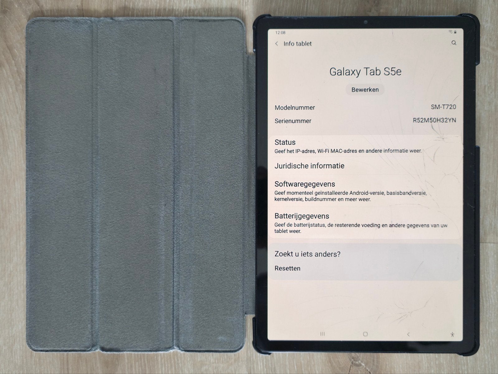 Samsung Galaxy Tab S5e - Scherm beschadiging, Computers en Software, Gebruikt, 32 GB, 11 inch, Ophalen of Verzenden
