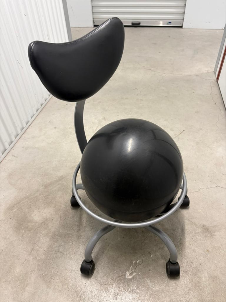 Ergonomische balansstoel / zitbal bureaustoel vintage design, Ophalen of Verzenden, Zwart, Eén