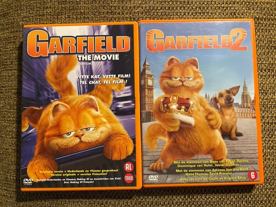 Garfield The Movie & Garfield 2 dvd, Gebruikt, Alle leeftijden, Nederlands, Komedie