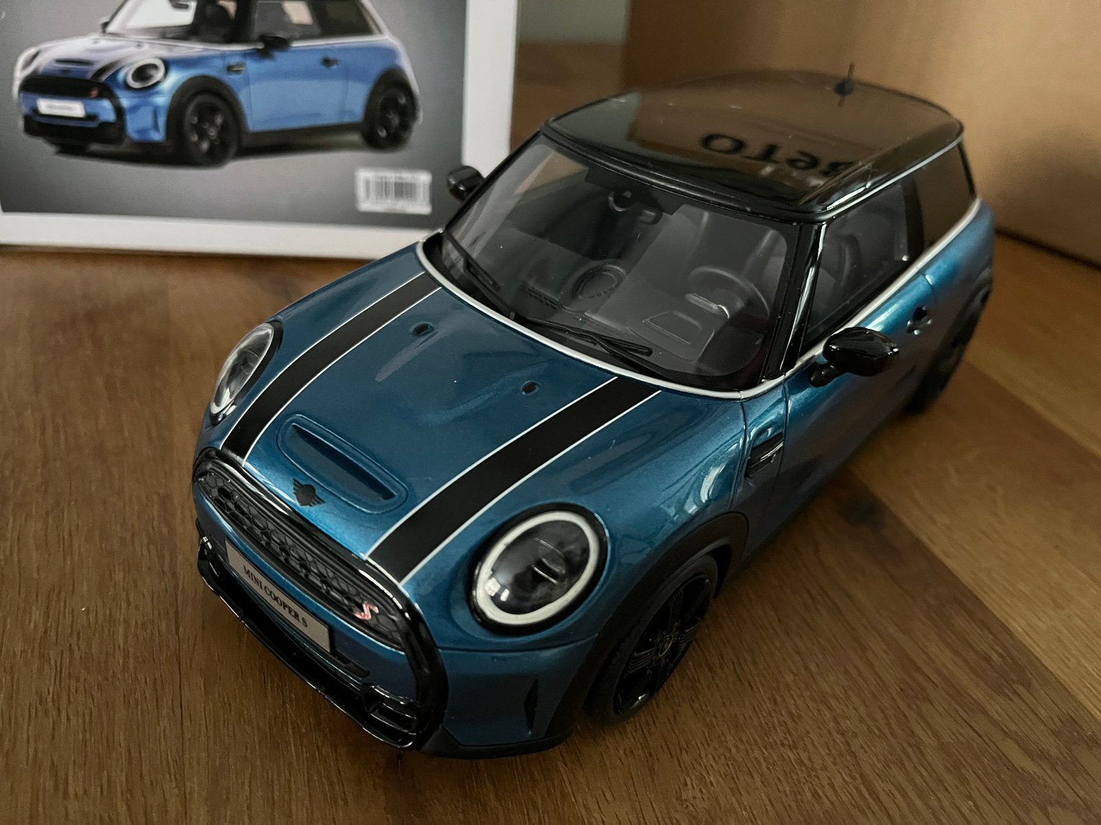 Mini Cooper S Island Blue | Ottomobile OT982 | 1:18, Ophalen of Verzenden, Nieuw, Auto, OttOMobile