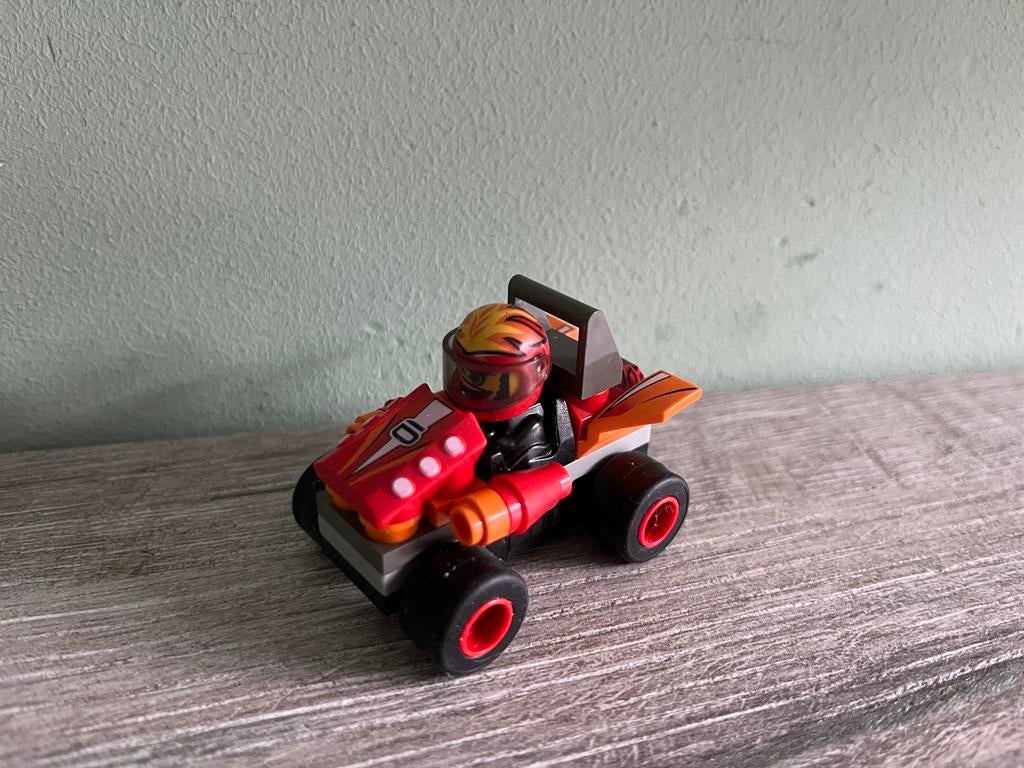 Lego 4582 racers red bullet met instructie, Compleet, Lego, Ophalen of Verzenden, Zo goed als nieuw