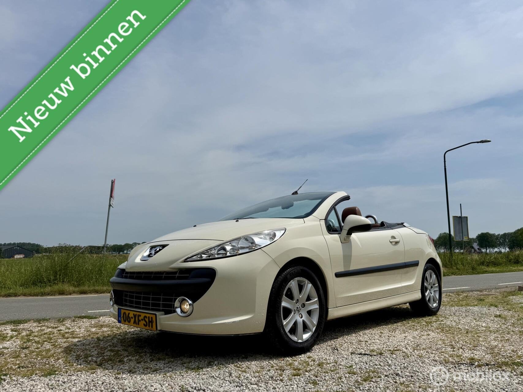 Peugeot 207 CC 1.6 VTi Première, BJ 2007, Leer Nette Staat, Voorwielaandrijving, 15 km/l, Gebruikt, 4 cilinders