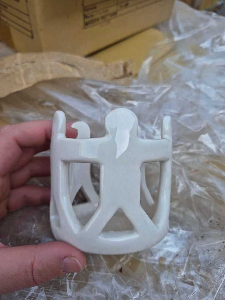 Waxinelicht houder hand in hand, Ophalen of Verzenden, Nieuw, Overige materialen, Minder dan 25 cm