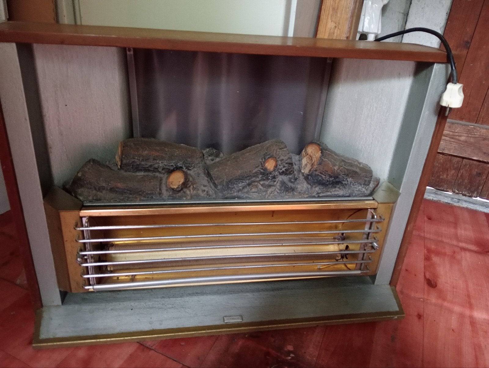 Elektrische sfeerhaard met houtblokken en verwarming, Huis en Inrichting, Ophalen, Gebruikt, Overige soorten, Elektrisch