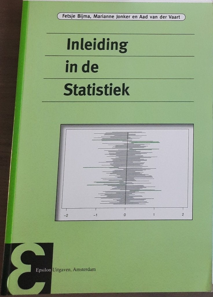 inleiding in de statistiek, Boeken, Ophalen of Verzenden, Zo goed als nieuw, Overige wetenschappen