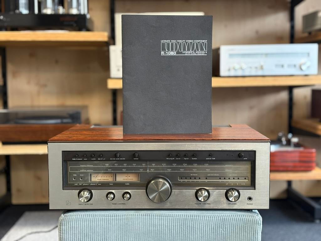 Luxman R-1050 receiver met handleiding | 60 dagen garantie, Audio, Tv en Foto, Versterkers en Receivers, Refurbished, Ophalen