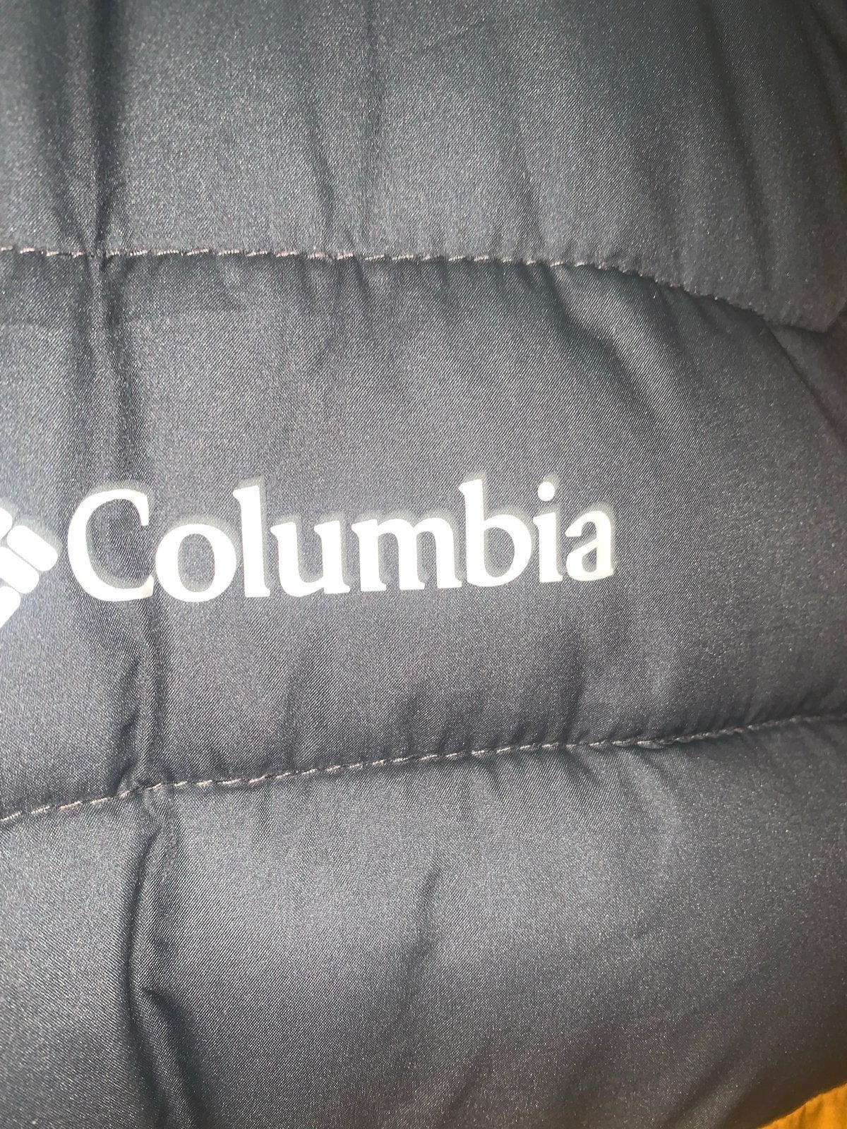 Columbia Omni-Heat Puffer Jas - Zwart/Okergeel - Maat XL, Ophalen of Verzenden, Zo goed als nieuw, Maat 56/58 (XL), Meerkleurig