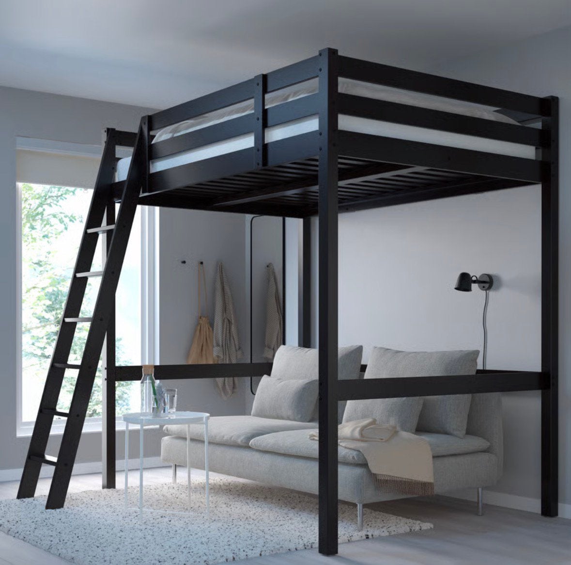 IKEA STORA hoogslaper 140x200, Ophalen, Hoogslaper, Tweepersoons, 140 cm