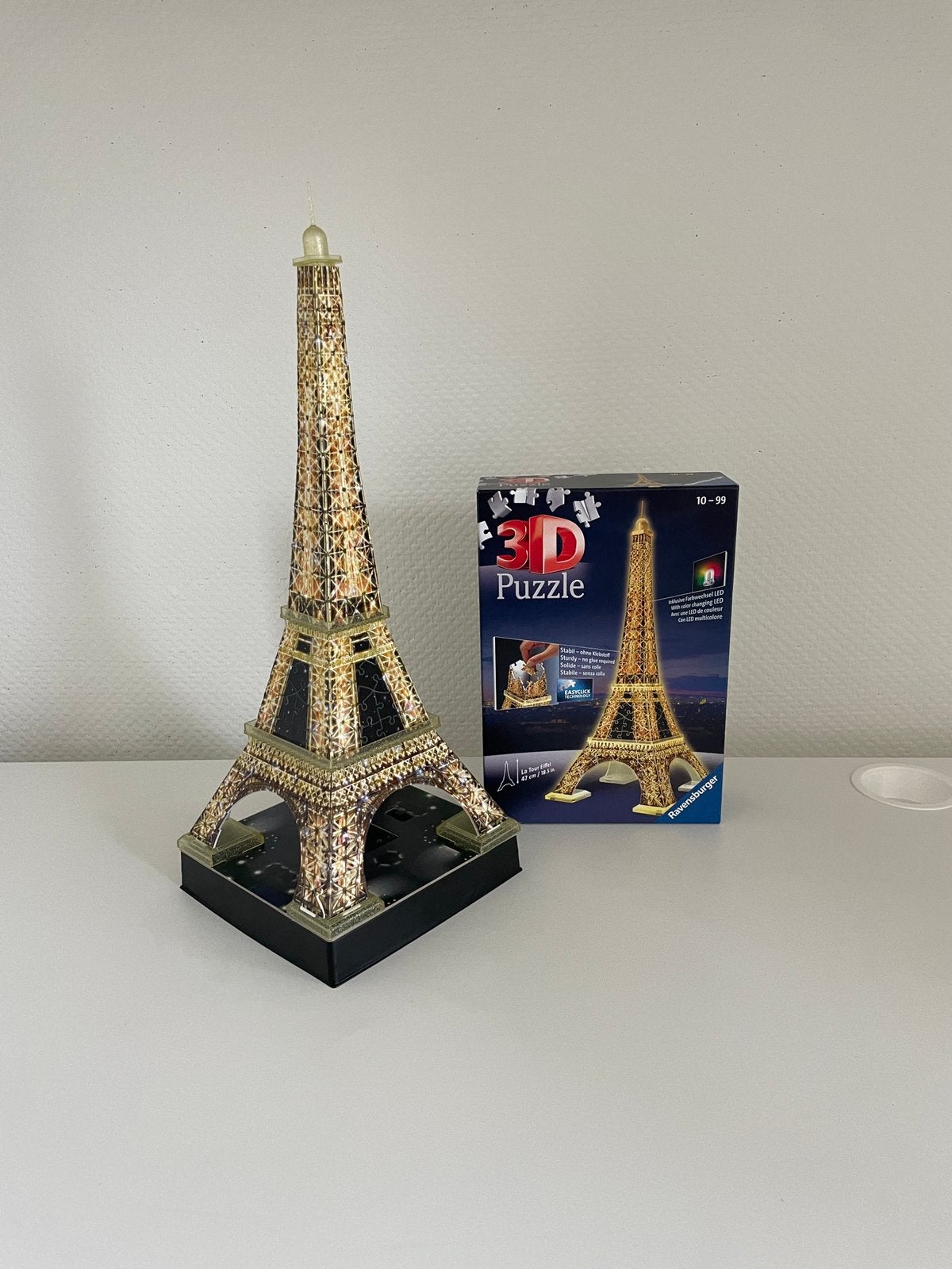 3D puzzel Eiffeltoren, Ophalen, Minder dan 500 stukjes, Zo goed als nieuw, Rubik's of 3D-puzzel