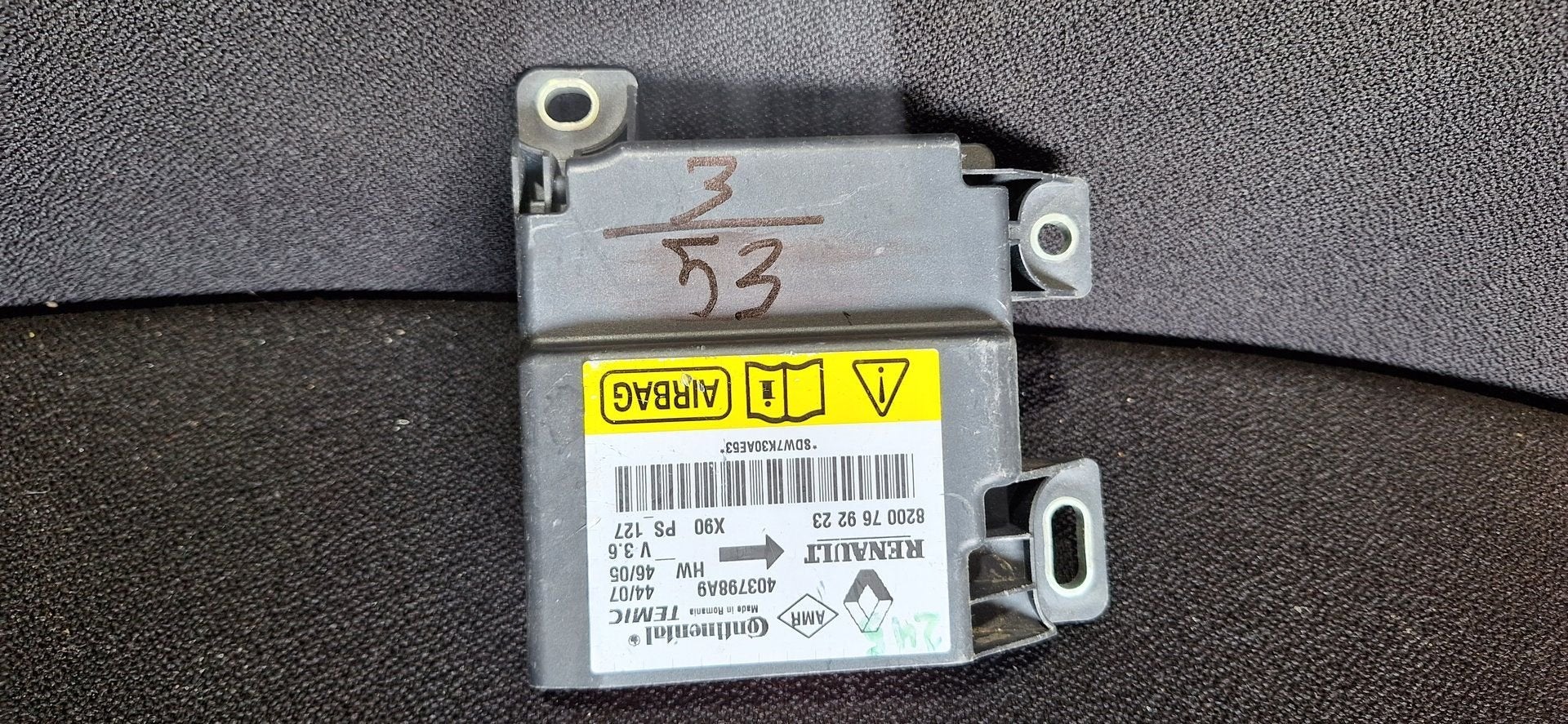 Originele Airbag Stuurmodule Computer Renault Continental TE, Gebruikt, -, -, Ophalen of Verzenden