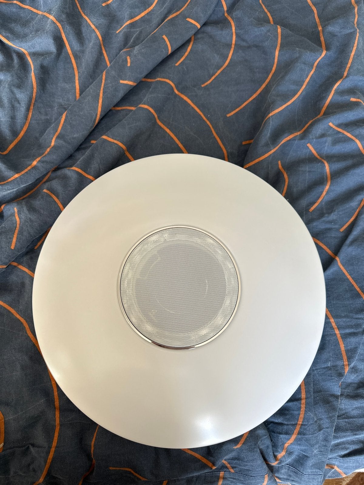 Plafondlamp met Bluetooth speaker en afstandsbediening, Ophalen, Wit, Overige merken, Gebruikt