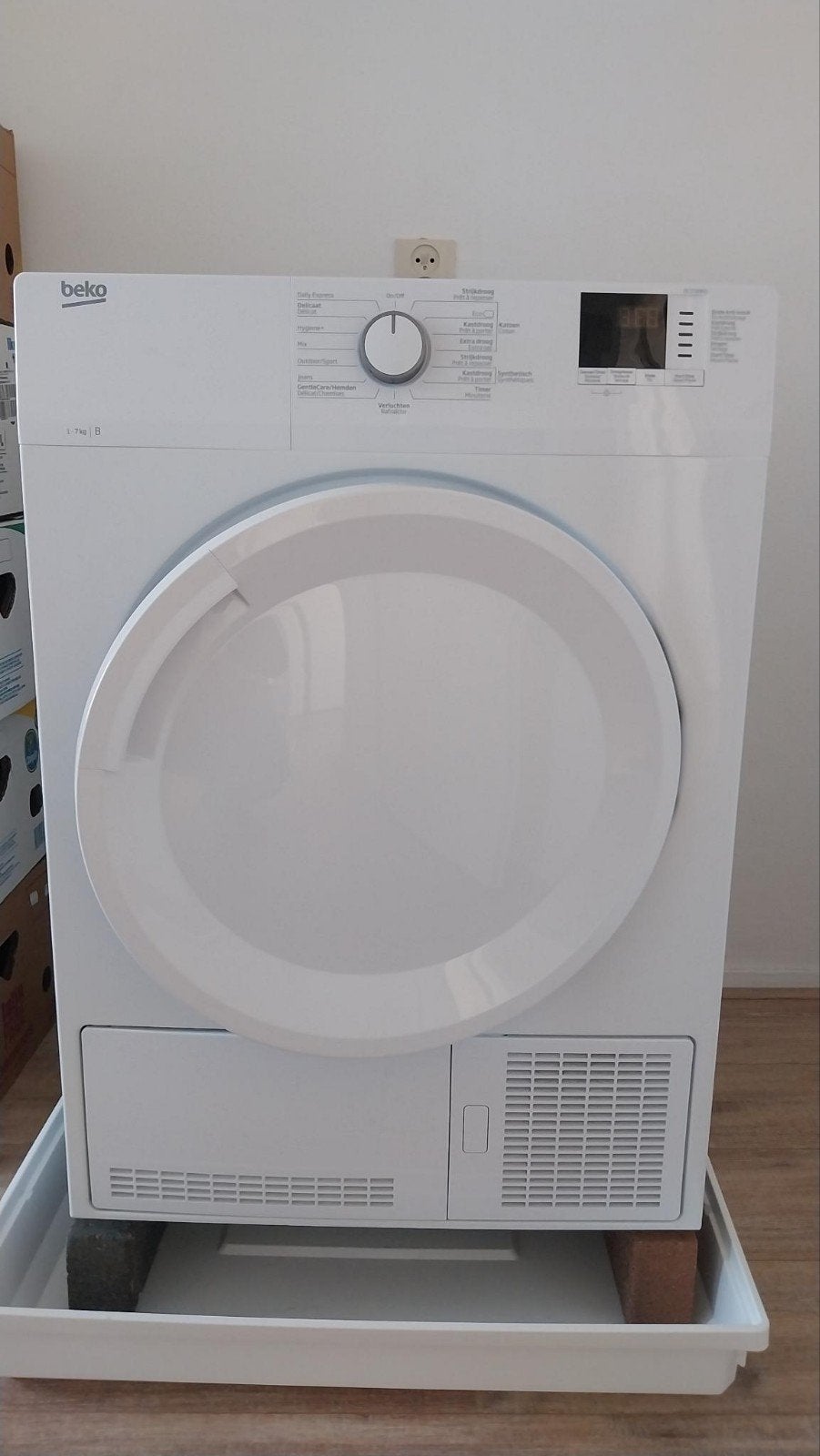 Beko DC7230BX1 Condensdroger - 7 kg, Witgoed en Apparatuur, 6 tot 8 kg, Ophalen of Verzenden, Zo goed als nieuw, Voorlader
