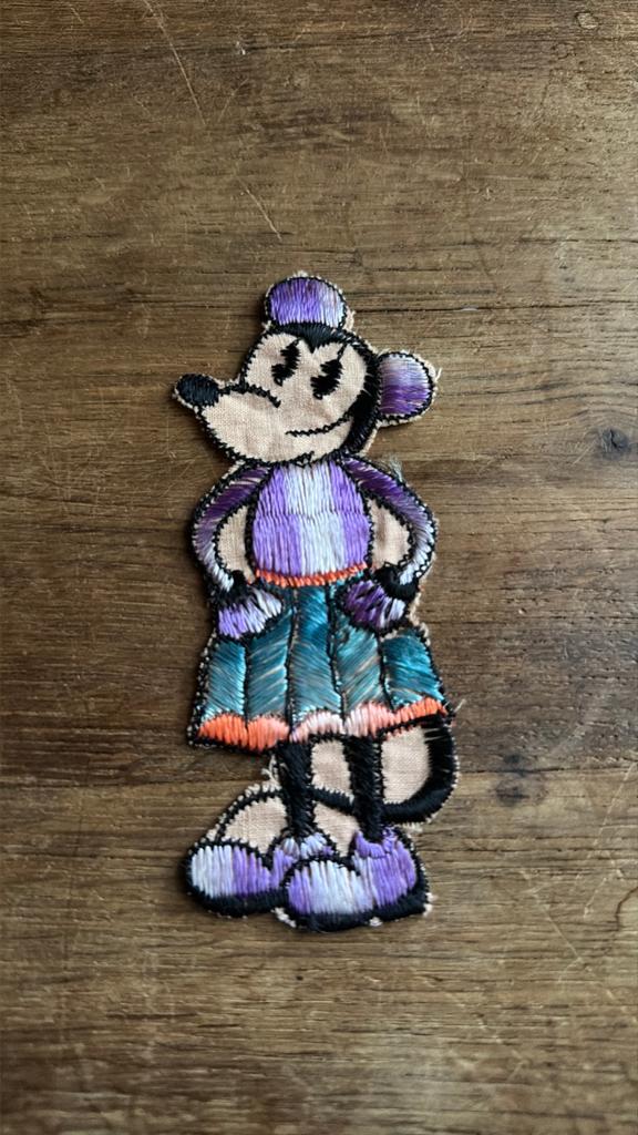 Minnie mouse zijdje turmac tabak tobacco patch 1930s, Ophalen of Verzenden, Nieuw