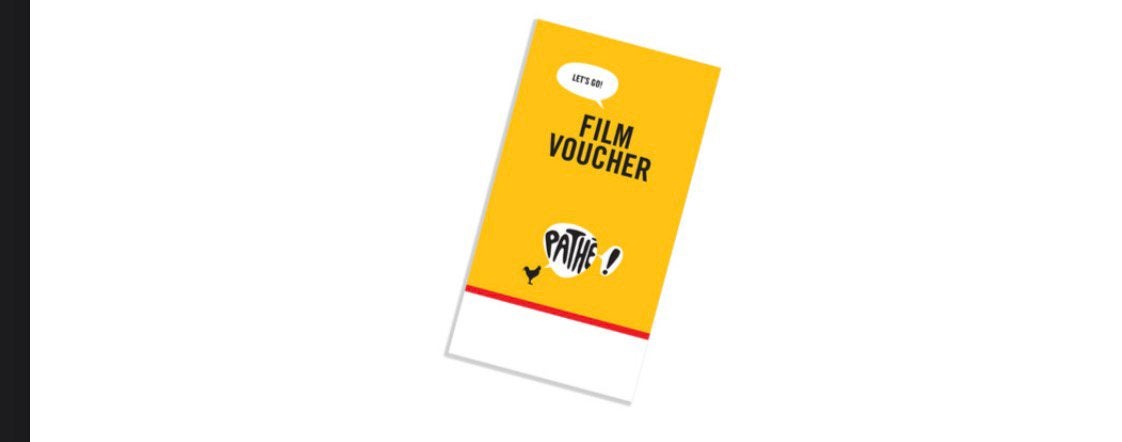 Pathe film voucher 1 persoon geldig tot 23 augustus, Tickets en Kaartjes, Eén persoon, Vrijkaartje alle films