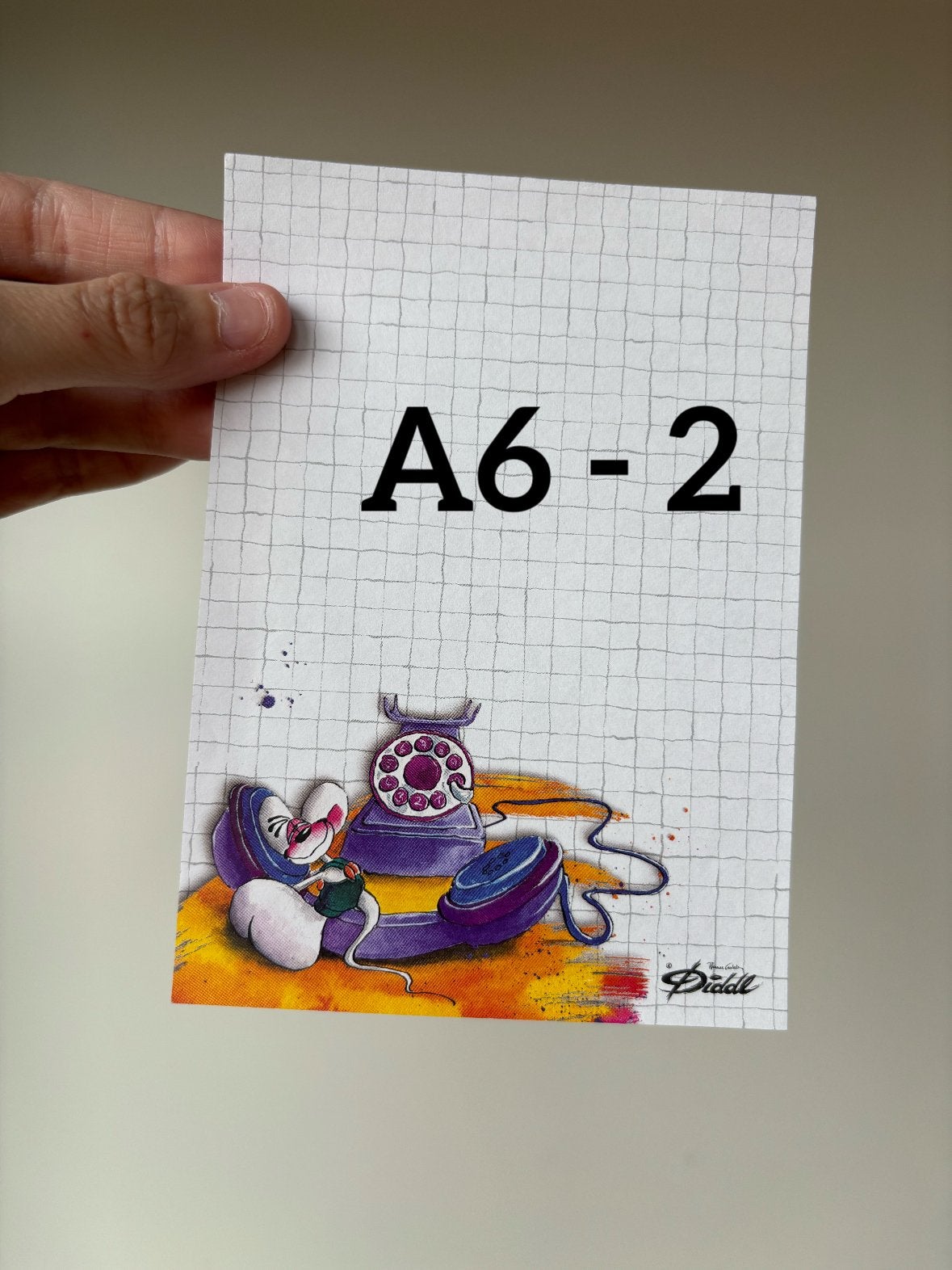 Diddl A6 blaadje nummer 2 zeldzaam, Verzamelen, Diddl, Ophalen of Verzenden, Zo goed als nieuw, Papier, Kaart of Schrift